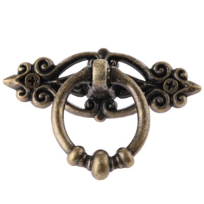 Southst 45mm Vintage Jewelry Box Pull Haldle Antique Furniture Cabinet Knobs and Handles Drawer Cupboard Handle Pull Furniture Hardware