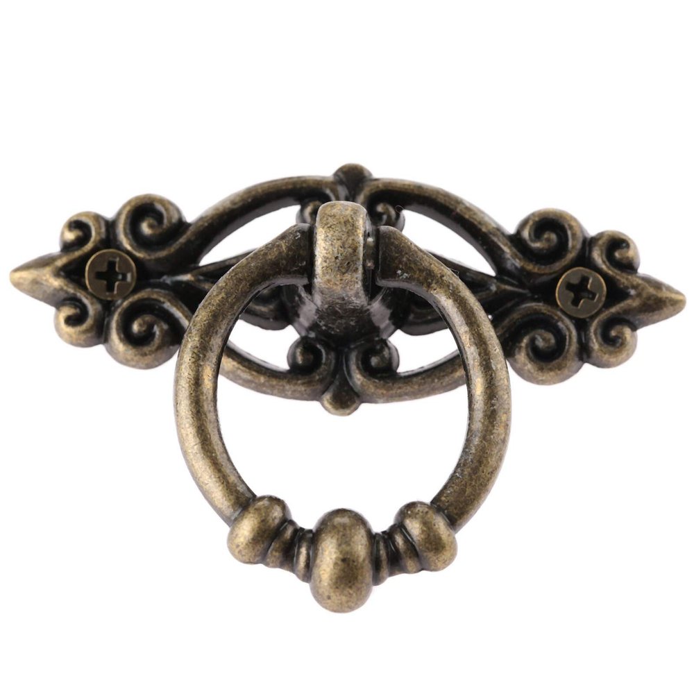Southst 45mm Vintage Jewelry Box Pull Haldle Antique Furniture Cabinet Knobs and Handles Drawer Cupboard Handle Pull Furniture Hardware
