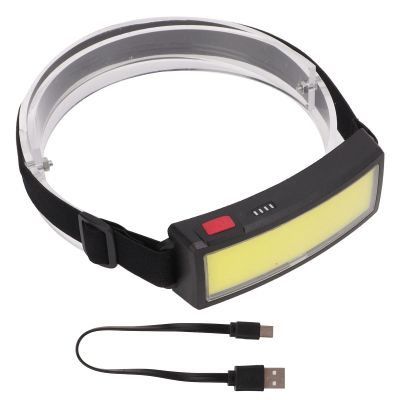 OUKENS LED Headlamp, USB Charging LED Floodlight, Ultra Light COB Headlight Outdoor Camping Head Mounted Headlight,Waterproof Forehead Flashlight for Outdoor