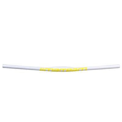 Mountain Bike Mountain Bike Bicycle Carbon Straight Flat Handlebar 25.4 580/600/620/640/660/680/700/720/740/760mm Wide Handle Bar Bicycle Bar For BMX DH XC AM FR ( Color : White yellow , Size : 640mm