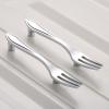 Southst Spoon Knife Fork Creative Kit Cupboard Drawer Handle Cabinet Handles and Knobs Closet Table Drawer Pulls Furniture Hardware - (Color: B) view 2