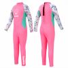Gogokids Kids Wetsuit, Youth 2.5mm Neoprene Thermal Full Wet Suits, Girls Long Sleeve Back Zip Sun Protection Swimsuits for Water Sports, Diving, Swimming, Surfing Lessons, Keep Warm view 1