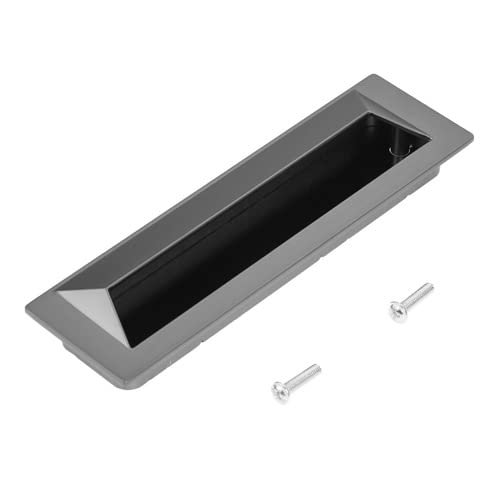 Southst Silver Black Hidden Zinc Alloy Kit Cupboard Handles Drawer Knobs Furniture Handle Bedroom Hardware - (Color: F 128MM)