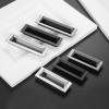 Southst Silver Black Hidden Zinc Alloy Kit Cupboard Handles Drawer Knobs Furniture Handle Bedroom Hardware - (Color: F 128MM) view 3