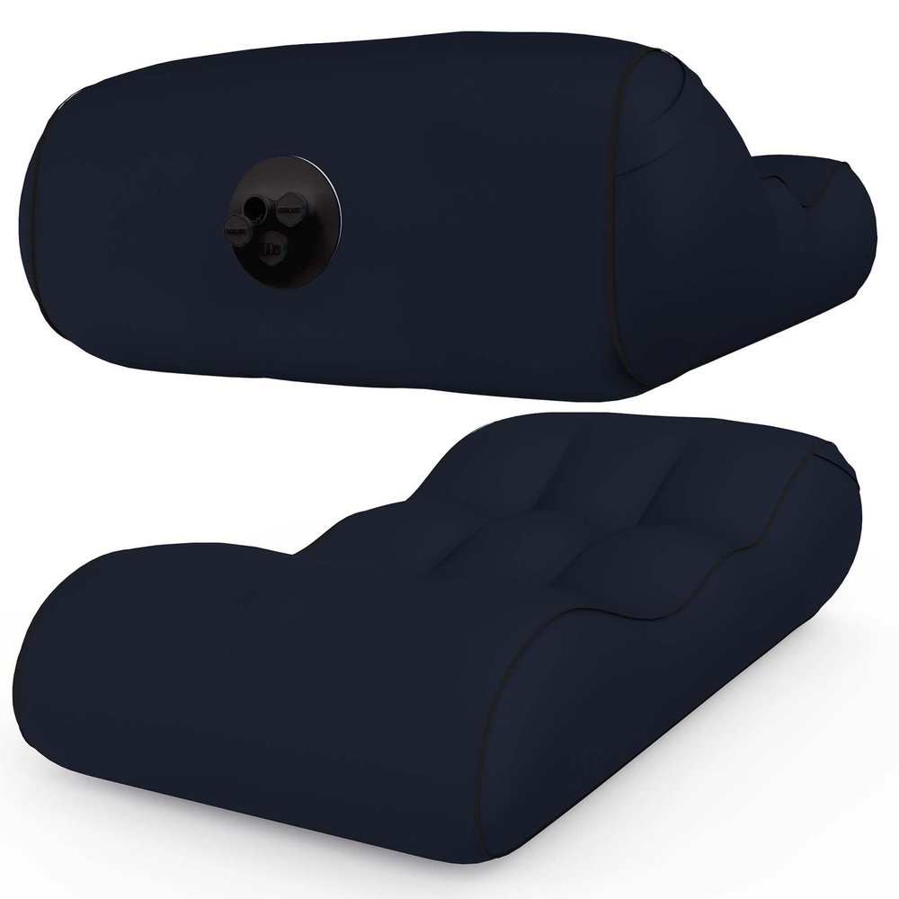 Self-Inflating Sofa,Inflatable Lounger Air Sofa Chair,Portable Waterproof Couch for Hiking, Picnics, Outdoor Use,Foldable Chaise Lounges,Detachable Multi-use Air Pump,Easy to Set Up (Black)