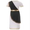 Zaldita Men's Forum Caesar Emperor Of Rome Costume One Piece Short Sleeves Robe for Halloween Party Black Small view 4