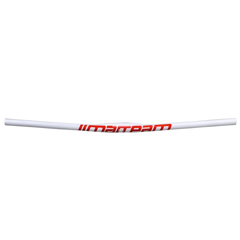 Mountain Bike Mountain Bike Bicycle Carbon Straight Flat Handlebar 25.4 580/600/620/640/660/680/700/720/740/760mm Wide Handle Bar Bicycle Bar For BMX DH XC AM FR ( Color : White red , Size : 660mm )