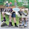 DOSKONI Kids Merino Wool Hiking Socks Boys Girls Toddlers Winter Warm Thick Thermal Cushion Crew Gift Socks 6 Pairs Mixed Color,8-12 Year Old view 2