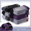 DOSKONI Kids Merino Wool Hiking Socks Boys Girls Toddlers Winter Warm Thick Thermal Cushion Crew Gift Socks 6 Pairs Mixed Color,8-12 Year Old view 4