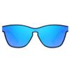 bullabulling Polarized Sunglasses for Women Men, Square Mirrored Integrated Shades with UV Protection Sports Sun Glasses (blue) view 1