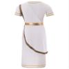 Agoky Men's Toga Costume Ancient Greek Roman Robe Julius Caesar Halloween Party Fancy Dress White X-Large view 4
