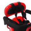 RIAHNEAH Bicycle Baby Seat, Portable Guardrail Handrail Steel Safety Chair, Removable Child Protective Cover U-Shaped Guardrail Bike Stool Backseat, Red view 3