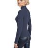 YumiDay Womens Mock Turtleneck Long Sleeve Shirts(deep Blue,M) view 2