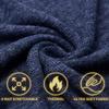 YumiDay Womens Mock Turtleneck Long Sleeve Shirts(deep Blue,M) view 3