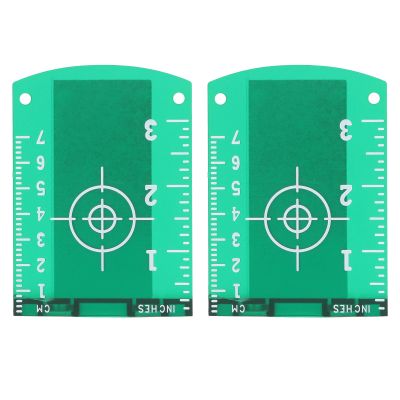 2PCS Magnetic Target Card Plate with Stand for Laser Level Alignment Floor Marking and Precision Measuring Construction Tools