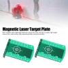 2PCS Magnetic Target Card Plate with Stand for Laser Level Alignment Floor Marking and Precision Measuring Construction Tools view 4