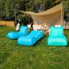 Self-Inflating Sofa,Inflatable Lounger Air Sofa Chair,Portable Waterproof Couch for Hiking, Picnics, Outdoor Use,Foldable Chaise Lounges,Detachable Multi-use Air Pump,Easy to Set Up (Orange) view 2
