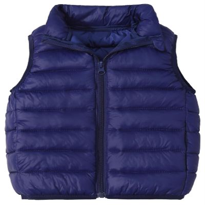 Happy Cherry Toddlers Kids Boys Girls Water-Resistant Packable Puffer Vest Lightweight Sleeveless Winter Down Vest Navy Blue 9 Years