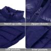 Happy Cherry Toddlers Kids Boys Girls Water-Resistant Packable Puffer Vest Lightweight Sleeveless Winter Down Vest Navy Blue 9 Years view 4