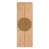 Cork Yoga Mat Extra Thick Sweat Proof Fitness Exercise Floor Mat Large Non Slip Eco-Friendly Hot Yoga Mat with Alignment Lines view 1