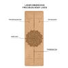 Cork Yoga Mat Extra Thick Sweat Proof Fitness Exercise Floor Mat Large Non Slip Eco-Friendly Hot Yoga Mat with Alignment Lines view 3
