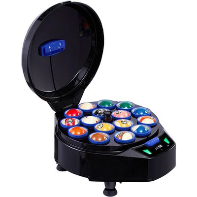 Pool Ball Polisher, 2 In 1 Cleaning Machine Maintenance And Polishing Balls Automatic Billiard Ball Cleaner,for Clean,Polish & Care for Billiards Balls