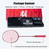 ALPSPORT GJ 10U G5 Super Light Professional Full Carbon Fiber Badminton Racket with Gift Box, Badminton Racquet for Outdoor Backyard Sports Including 1 Flannel Bag, 2 Grips Tapes (Red) view 2