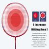 ALPSPORT GJ 10U G5 Super Light Professional Full Carbon Fiber Badminton Racket with Gift Box, Badminton Racquet for Outdoor Backyard Sports Including 1 Flannel Bag, 2 Grips Tapes (Red) view 3