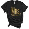 Future Mrs Shirt, Women's Wedding Bridal Graphic Tee, Personalized Bride T-Shirt with Custom Last Name, Engagement Party Tee, Wedding Shower Gift for Bride to Be, Bachelorette Outfit (Ring) view 2
