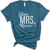 Future Mrs Shirt, Women's Wedding Bridal Graphic Tee, Personalized Bride T-Shirt with Custom Last Name, Engagement Party Tee, Wedding Shower Gift for Bride to Be, Bachelorette Outfit (Ring) view 4