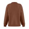 Wangxldd Women's Autumn Winter Casual Fashion Uniform Tops Long Sleeve Half Zip Simple Elegant Tops T-Shirt Top for Women view 2
