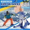 ANTSANG Kids Merino Wool Ski Socks for Boys Girls Teen Thermal Warm Thick Winter Hiking Knee High Socks Stocking Stuffers for Snowboarding Skiing(Assorted C,12-15 Y) view 3