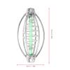 Fishing Feeder, Pack of 10 Stainless Steel Spring Fishing Feeder Bait Cage Holder Tackle Accessory with Pendant Bead Portable Fishing Tool Fishing Feeder Basket for (Medium Size view 4