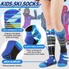 ANTSANG Kids Merino Wool Ski Socks for Boys Girls Teen Thermal Warm Thick Winter Hiking Knee High Socks Stocking Stuffers for Snowboarding Skiing(Assorted A,4-7 Y) view 4
