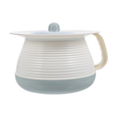 Healifty Portable Spittoon Pot with Lid: 8.07 Inch Covered Chamber Pot with Handle for Adults Children Elderly Lightweight Plastic Urine Bowl for Home Hospital Use
