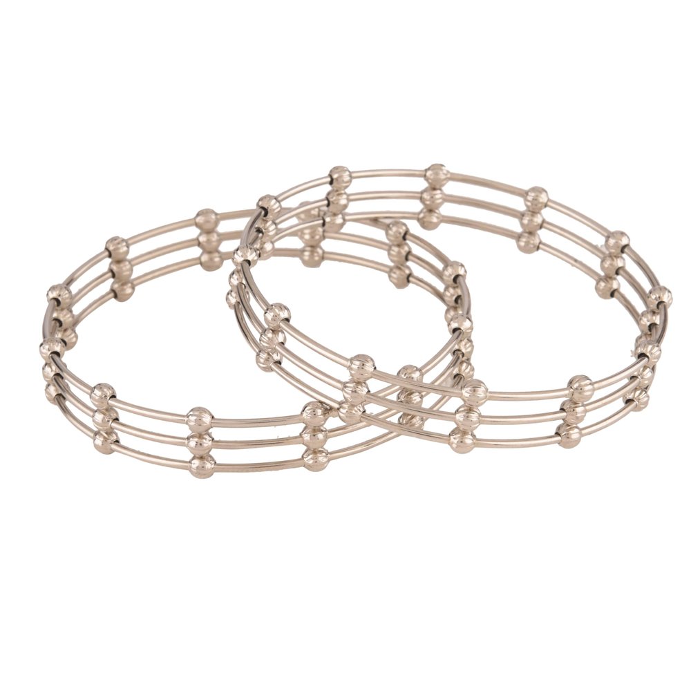 Efulgenz Indian Ethnic Bollywood Fashion Boho Tribal Antique Oxidized Pain Ball Bead Indian Bangle Bracelet Set Jewelry for Women, 2-6, Metal, not known