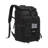 MOSISO 30L Tactical Backpack, Military Daypack 3 Day Assault Pack with Top Flap Pocket & USA Flag Patch, Assault Bag Rucksack for Outdoor Hiking Hunting Camping Training Travel, Black view 1