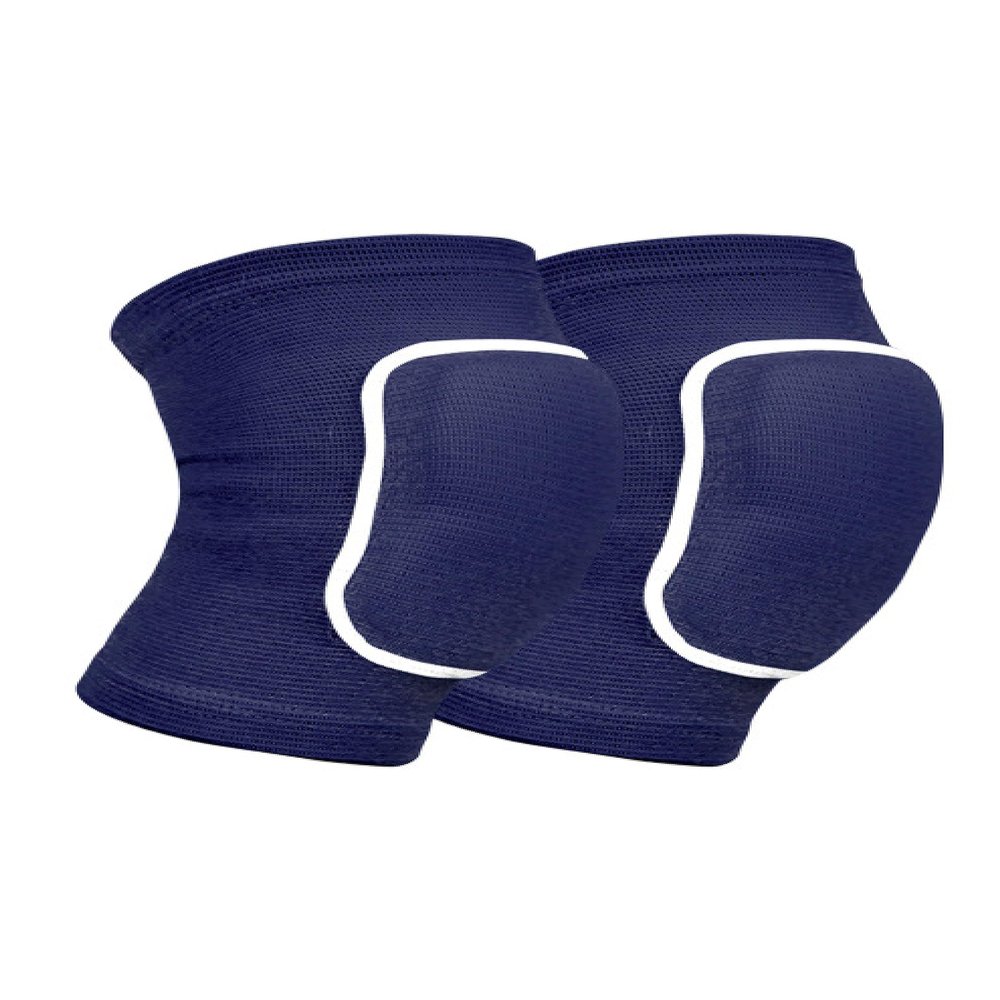 AirBnk Sports knee pads dance sponge knee protective gear, thick knee pads+adult elbows, roller skating kneeling to fully care S blue