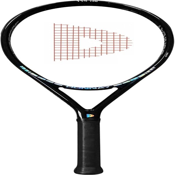 Donnay Superlite 114 Unibody Strung 16x19 Tennis Racquet  Tri-Core XneCore Technology, 27 Lightweight Carbon Graphite Frame, 114sq Head (4 1/4 inches)