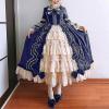 SHOPESSA Women's Victorian Gown French Lolita Dress Princess Costume Renaissance Dress Flare Sleeve Court Cosplay view 2