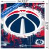 NBA Washington Wizards - Maximalist Logo 23 Wall Poster, 22.4L" x 14.7W", Premium Unframed Version view 3