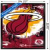 Trends International NBA Miami Heat - Maximalist Logo 23 Wall Poster, 34L x 22.4W, Black Framed Version view 3