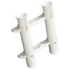 Marine Depot Boat Double Rod Holder 53220N | 0 Degree White Nylon (Kit) view 2