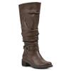 WHITE MOUNTAIN Women's Shoes Crammers Stack-Heeled Tall Boot, Chestnut/Smooth, 6.5 M view 1