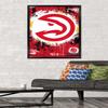 NBA Atlanta Hawks - Maximalist Logo 23 Wall Poster, 34L" x 22.4W", Black Framed Version view 2