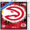 NBA Atlanta Hawks - Maximalist Logo 23 Wall Poster, 34L" x 22.4W", Black Framed Version view 3
