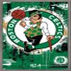 Trends International NBA Boston Celtics - Maximalist Logo 23 Wall Poster, 22.4L x 14.7W, Barnwood Framed Version view 1