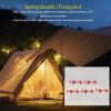 5 PCS Fishbone Deck Anchor Pegs Tent Awning Spring Hook Adjustable Wind Rope Fixing Buckle Deck Hook for Camping Hiking Equipment view 3