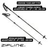 Zipline Blurr EXT MRDW Collection - Adjustable Graphite Composite Ski Poles for Backcountry & All-Mountain, Designed by Gold Medalist David Wise (Mrdw Army Green, 105 cm - 145 cm - Long Handle) view 2