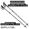 Zipline Blurr EXT MRDW Collection - Adjustable Graphite Composite Ski Poles for Backcountry & All-Mountain, Designed by Gold Medalist David Wise (Mrdw Army Green, 105 cm - 145 cm - Long Handle) view 4